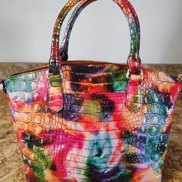 Brahmin Duxbury Fallstruck Melbourne Leather Satchel - Excellent Condition - Picture 3 of 7